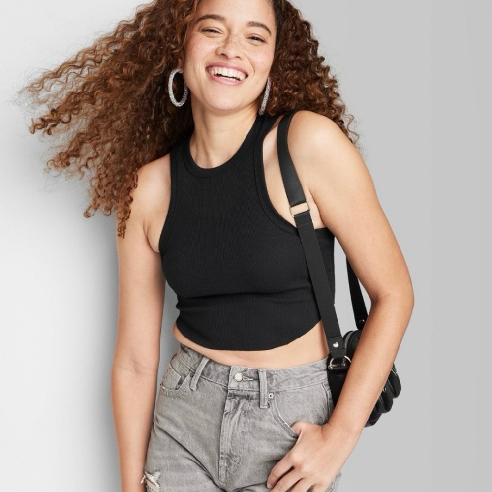 Women's Value Tiny Tank Top - Wild Fable Black XXS J927